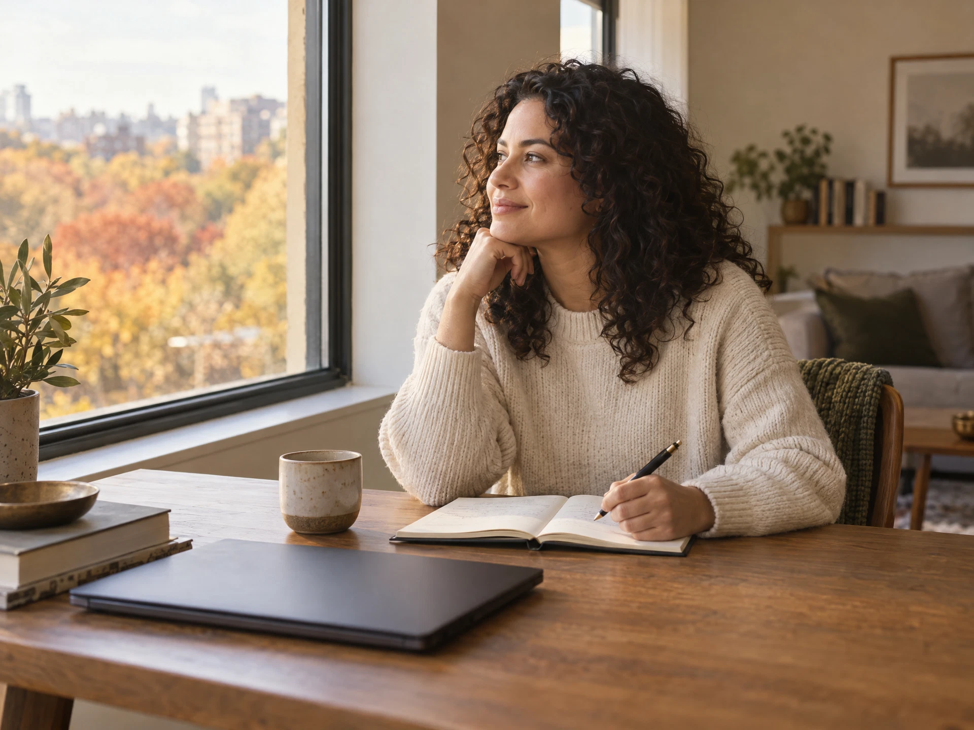 A quiet moment to consider the next financial step at home